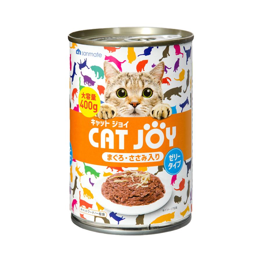 サンメイト CAT JOY まぐろ・ささみ入り 400g×24缶