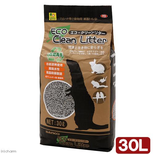 フェレットフード付セット】三晃商会 エコ クリーンリター 30L＋