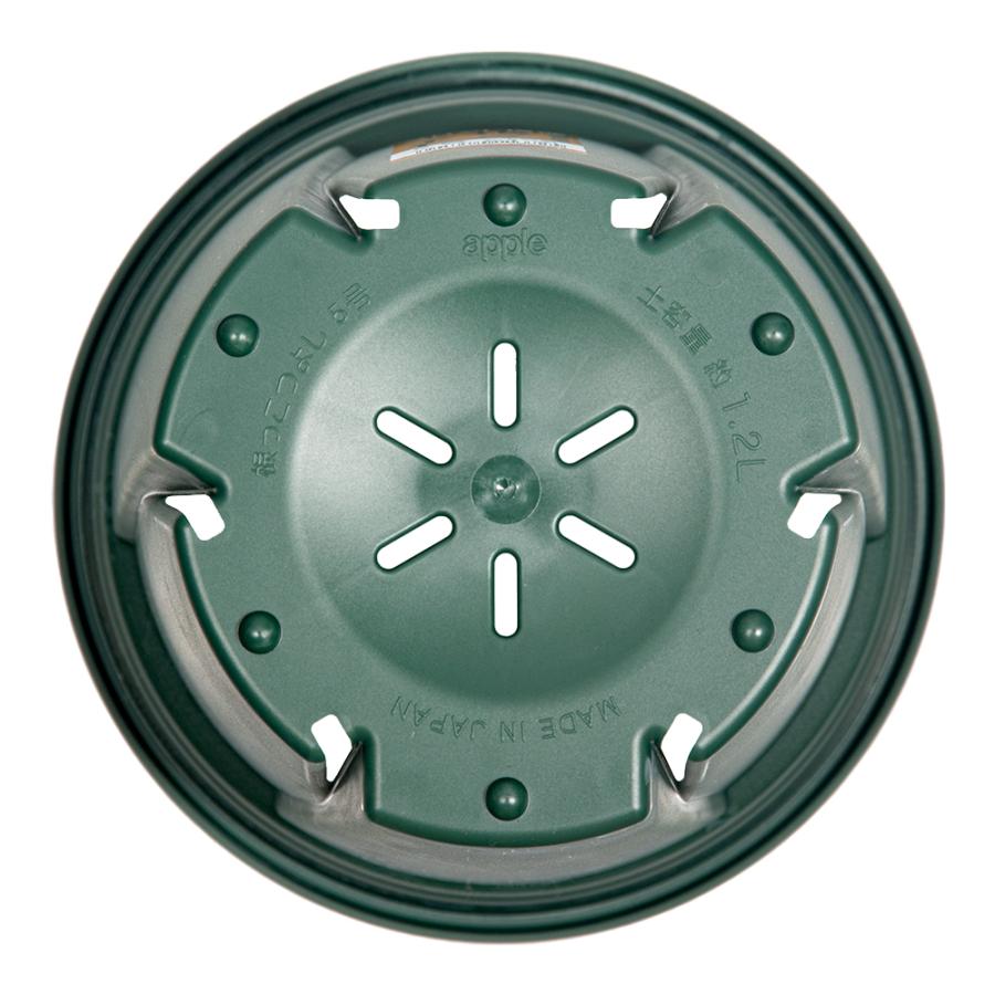 スリット鉢　アップルウェアー　根っこつよし　５号　グリーン　植木鉢　緑 | アップルウェアー | 02