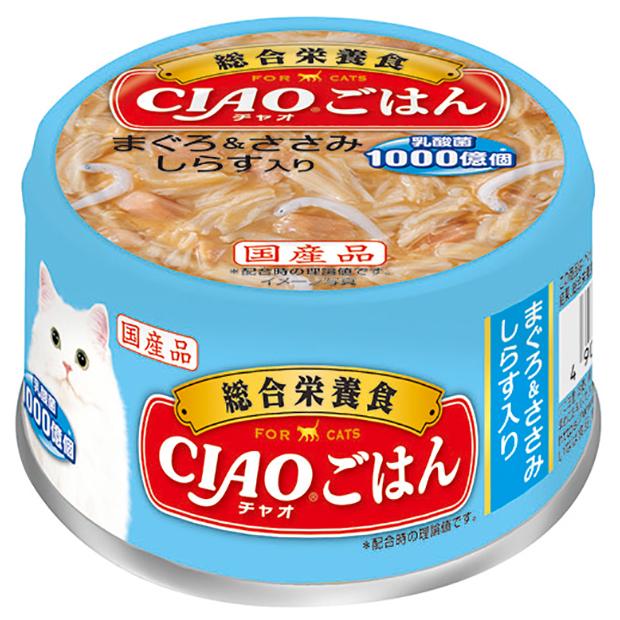 いなば 前浜の魚 72缶 CIAO チャオ まぐろ白身＆しらす入り 24缶 CIAO