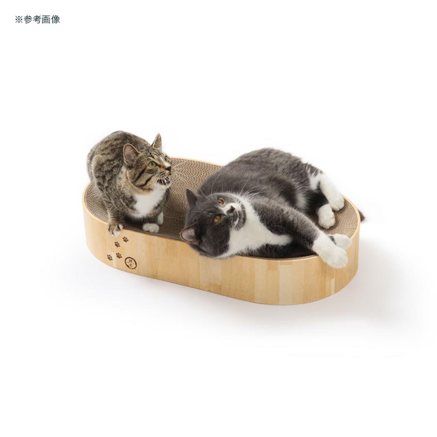 猫壱（necoichi） 猫用 爪とぎ バリバリボウルXL オーバル ライト