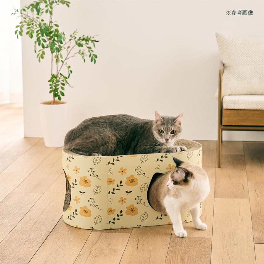 ボンビアルコン 猫用 爪とぎ 猫のツメトギ かくれんぼ イエロー