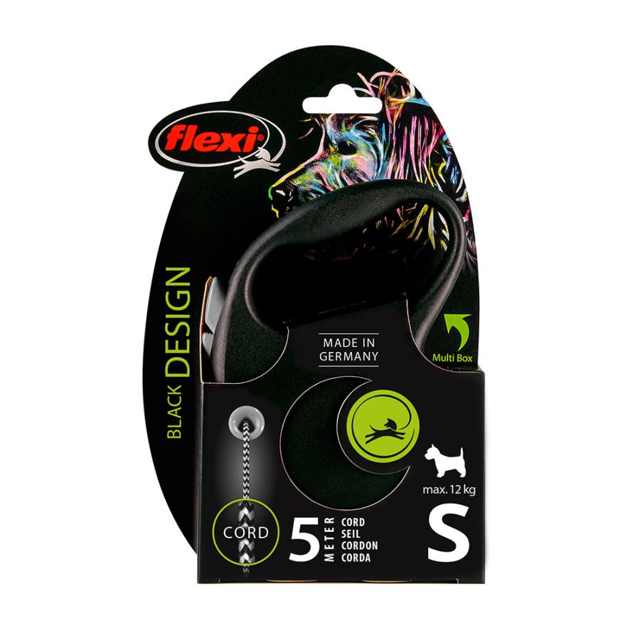 フレキシリード　ブラックデザイン　コード　５ｍ　Ｓ　ブラック　犬　リード　伸縮リード |  | 01
