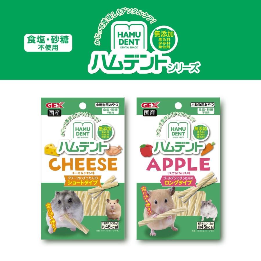 GEX（ジェックス） ハムデント アップル 12g デンタルケア かじる