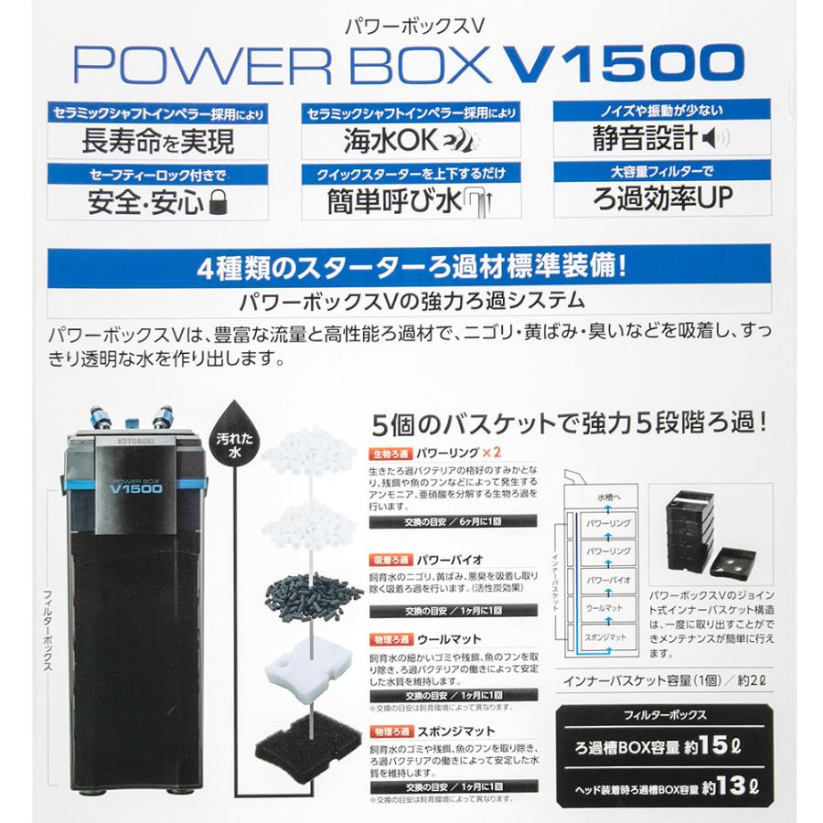 コトブキ工芸 外部フィルター パワーボックス V1500 120cm