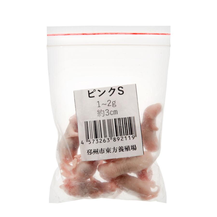 冷凍☆SPFマウス ピンクマウスS（10匹）（約3cm・1〜2g