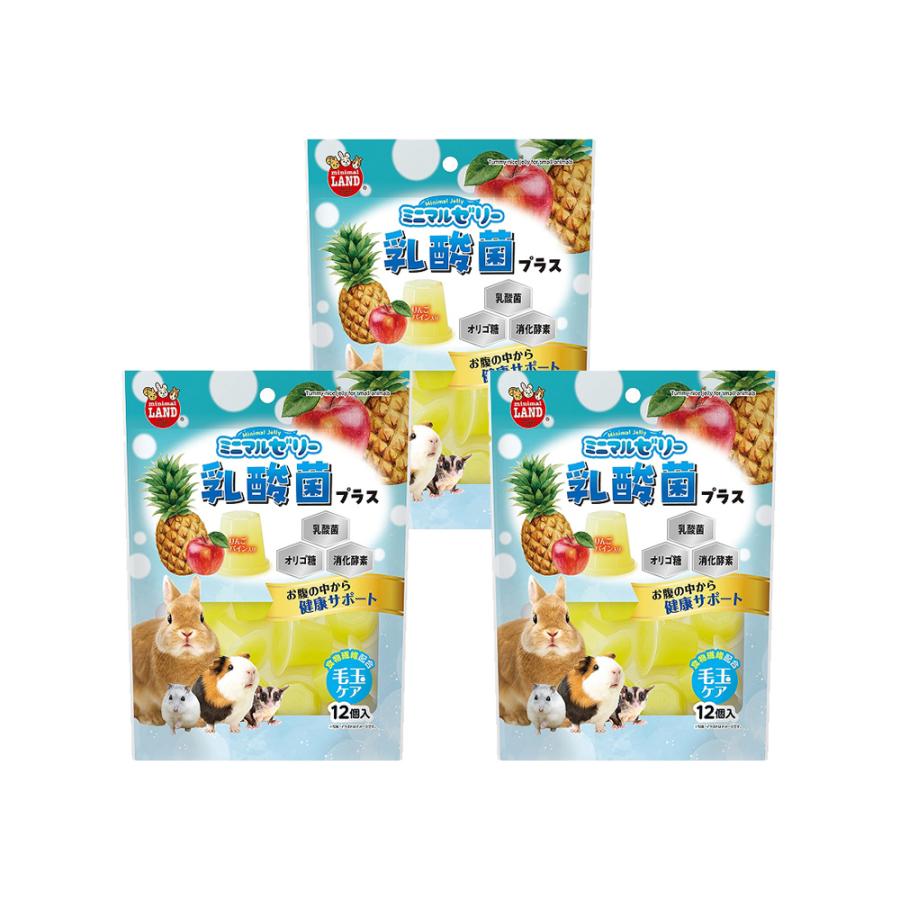マルカン ミニマルゼリー 乳酸菌プラス 15g×12個×3 おやつ