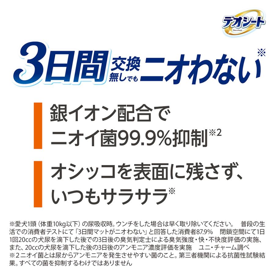 デオシート　消臭ラボ　トイレシステム抗菌ドライフィルター　ワイド　４枚　ペットシーツ | デオシート | 02