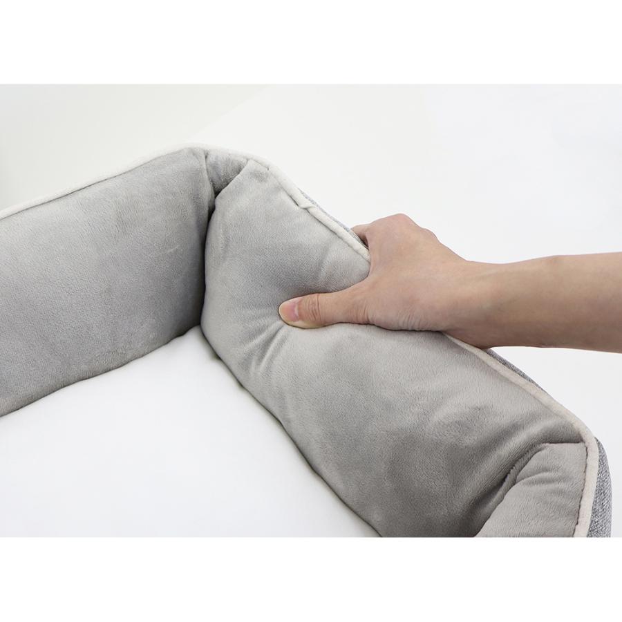 ペットプロ　Ｈｏｍｅｙ　オールシーズンスクエアベッド　Ｍ　グレー | PetPro | 02
