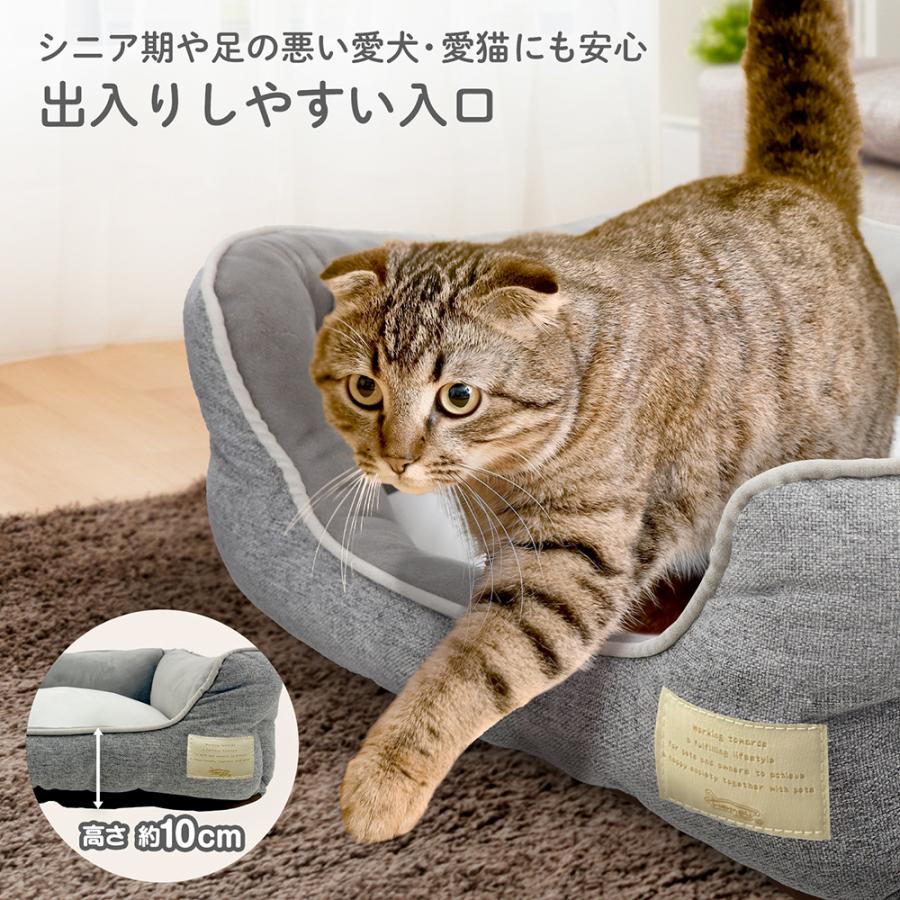 ペットプロ　Ｈｏｍｅｙ　オールシーズンスクエアベッド　Ｍ　グレー | PetPro | 06