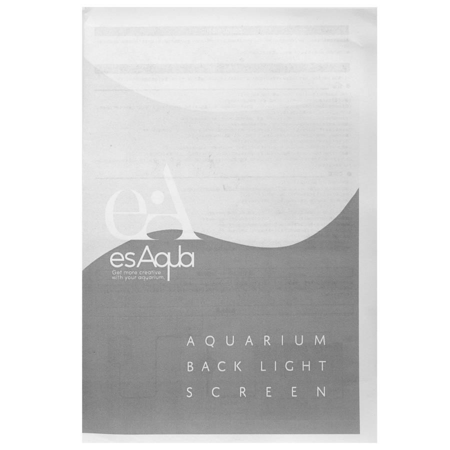 esAqua 水槽LED バックスクリーン 90×45cm 水槽用 