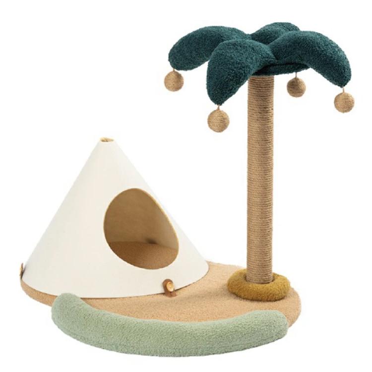 pidan 木製半円形猫用ベッド アウトレット品 Pidan 猫用 とある島ベッド 訳あり : チャーム