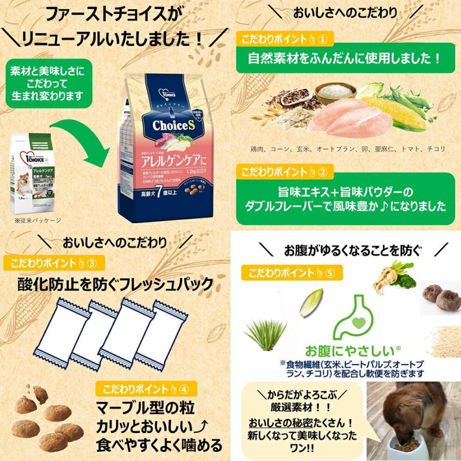ドッグフード ファーストチョイス ChoiceS アレルゲンケアに