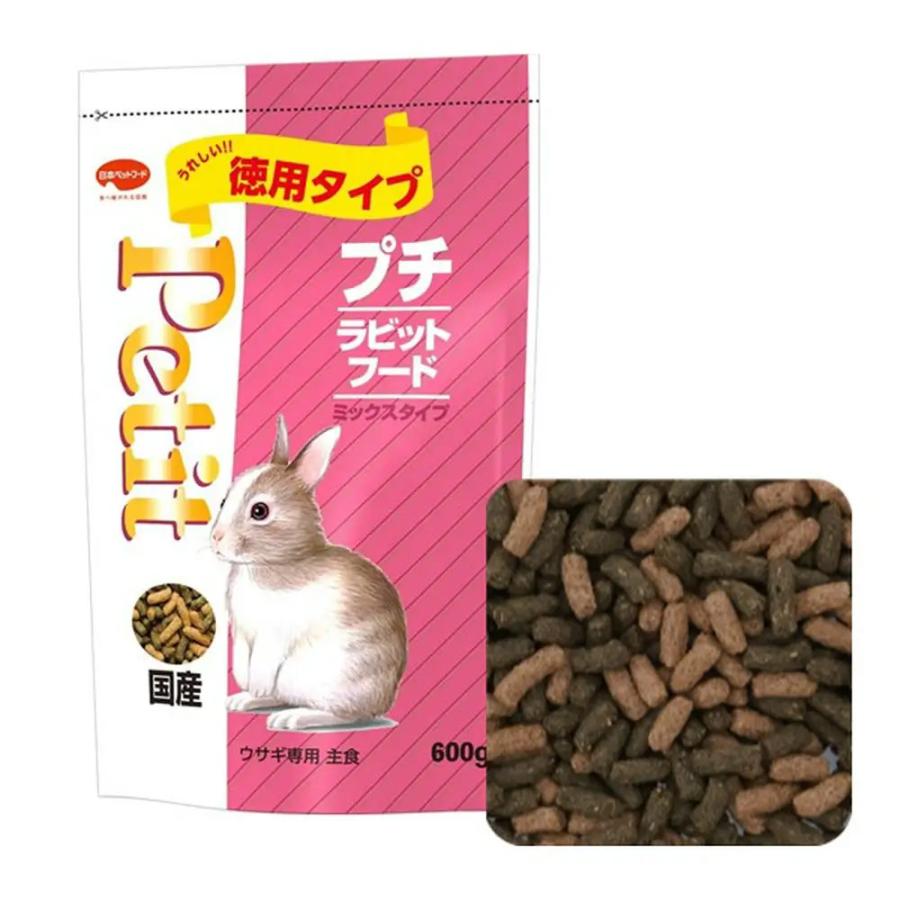 日本ペットフード プチ ラビットフード ミックスタイプ 600g×12