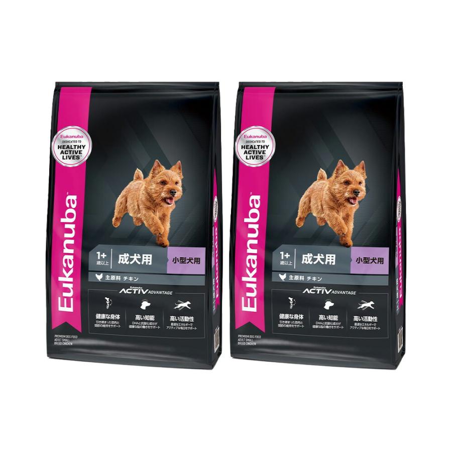 ドッグフード　ユーカヌバ　スモール　アダルト　２．７ｋｇ×２　成犬用　小型犬用　１歳以上　Ｅｕｋａｎｕｂａ　ジップ付　お一人様２点限り（Yahoo!・チャーム charm ヤフー店）