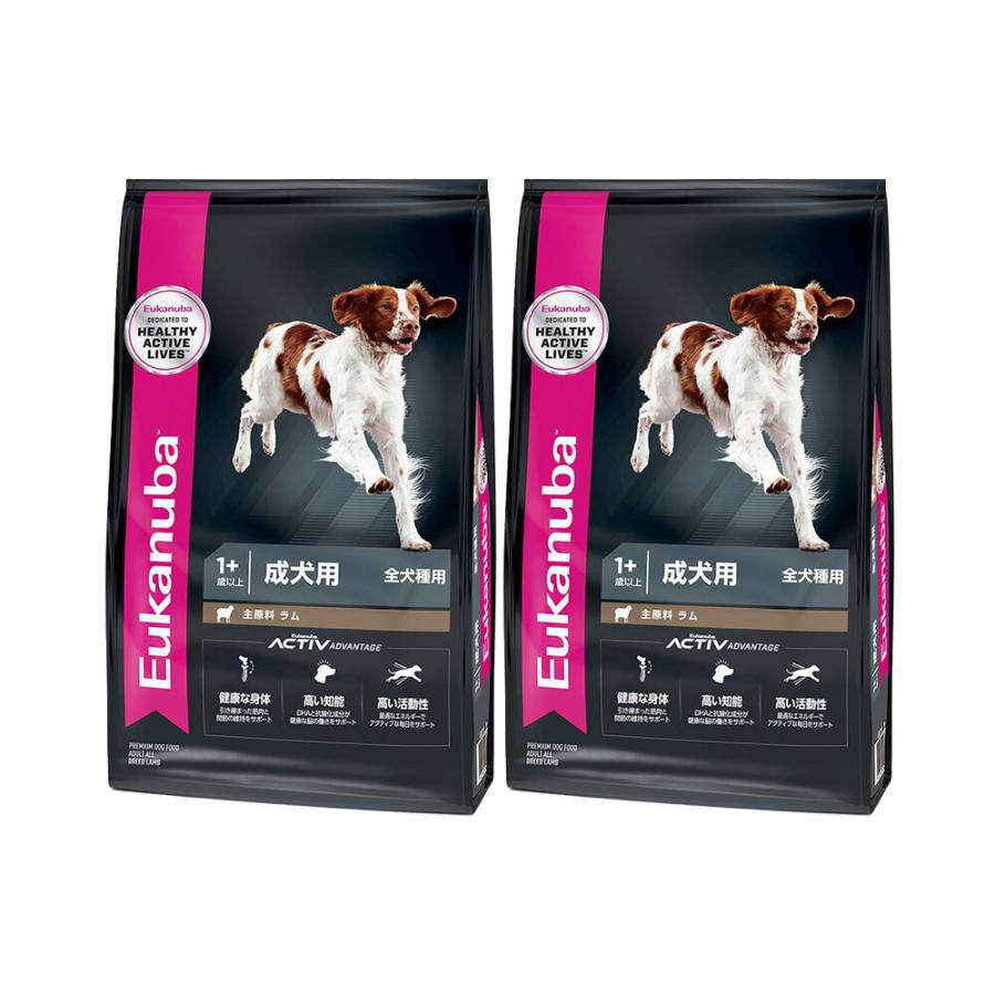 ドッグフード　ユーカヌバ　アダルト　ラム＆ライス　２．７ｋｇ×２　成犬用　全犬種用　１歳以上　Ｅｕｋａｎｕｂａ　ジップ付　お一人様２点限り（Yahoo!・チャーム charm ヤフー店）