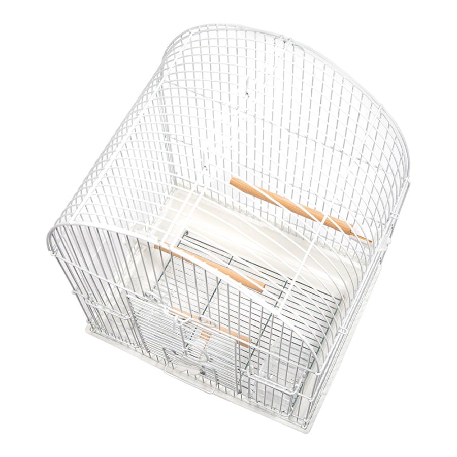 HOEI 鳥かご 101アーチ手のりP ホワイト（32×26×48．5cm