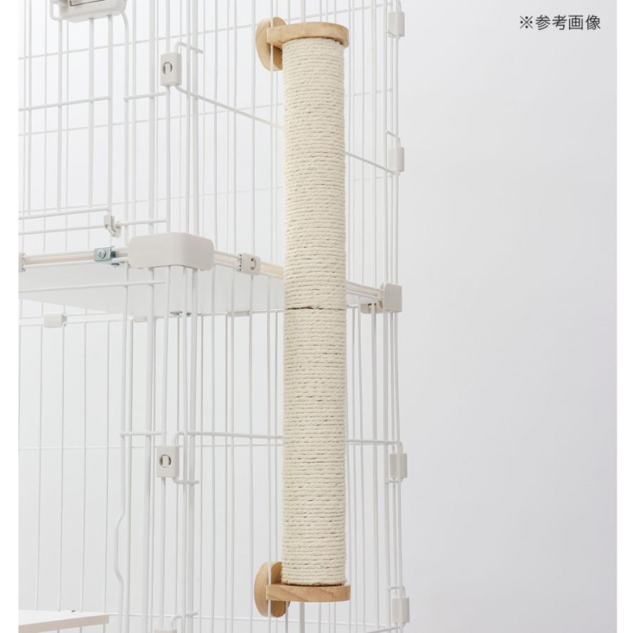 猫用 爪とぎ 猫壱 バリバリつめとぎポール ケージ用 固定式 : チャーム