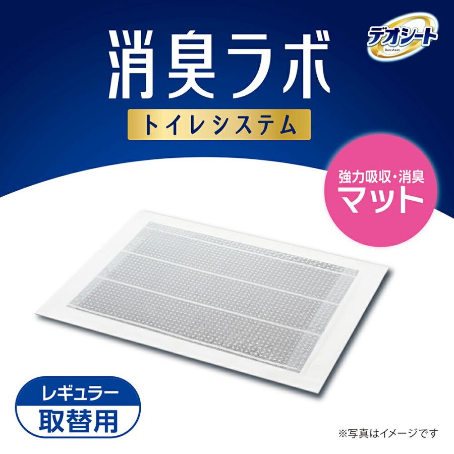 デオシート　消臭ラボ　トイレシステム　強力吸収・消臭マット　レギュラー　１０枚×１２　ペットシーツ |  | 01