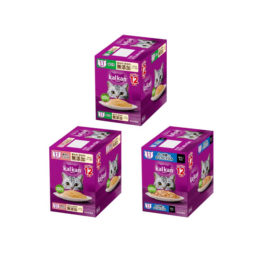 キャットフード カルカン パウチ 11歳からの シニア猫用 3種セット