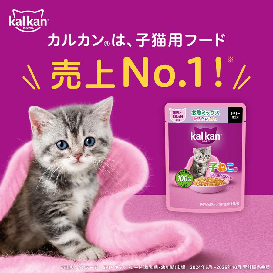 キャットフード カルカン パウチ 子ねこ用 6種セット 計72袋
