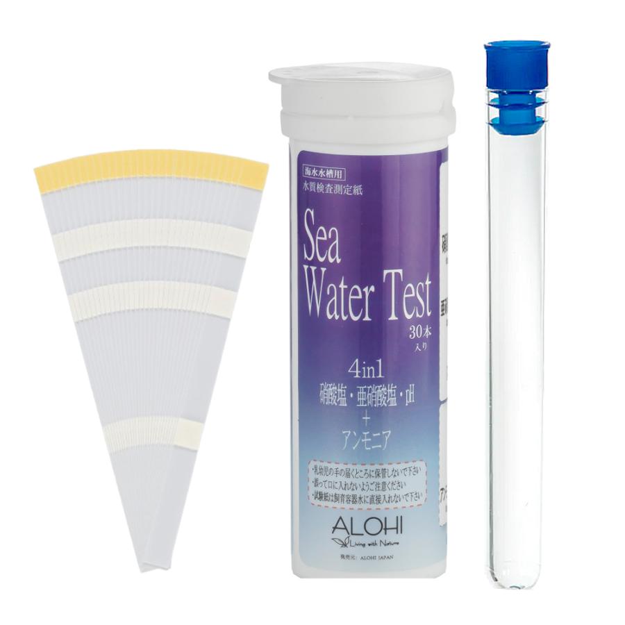 ALOHI Sea Water Test 水質検査紙 4in1