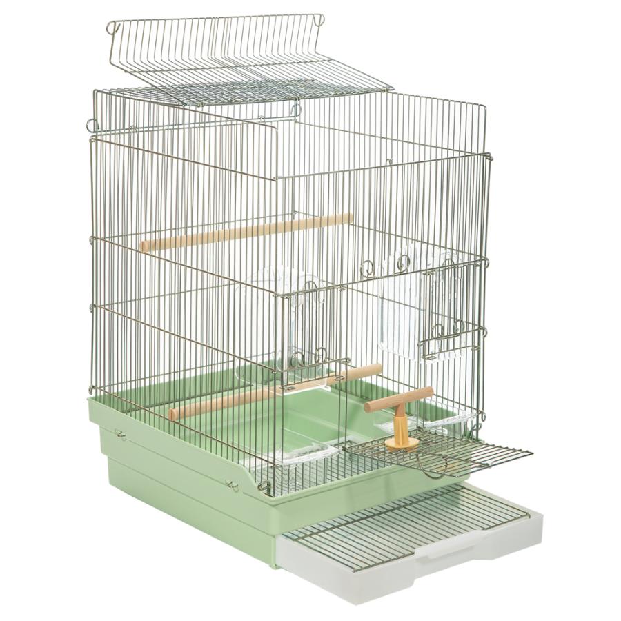 鳥かご HOEI 35手のりG ミントグリーン （37×41．5×54