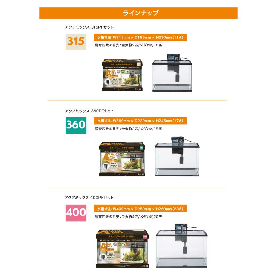 コトブキ工芸 アクアミックス 360 PFセット 水槽セット