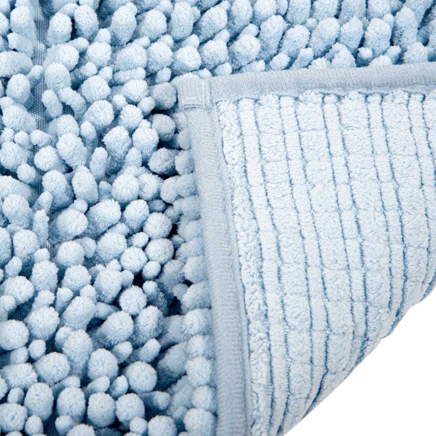 SUSU 抗菌ストロングW バスマットS ブルー 35×50cm うさぎ