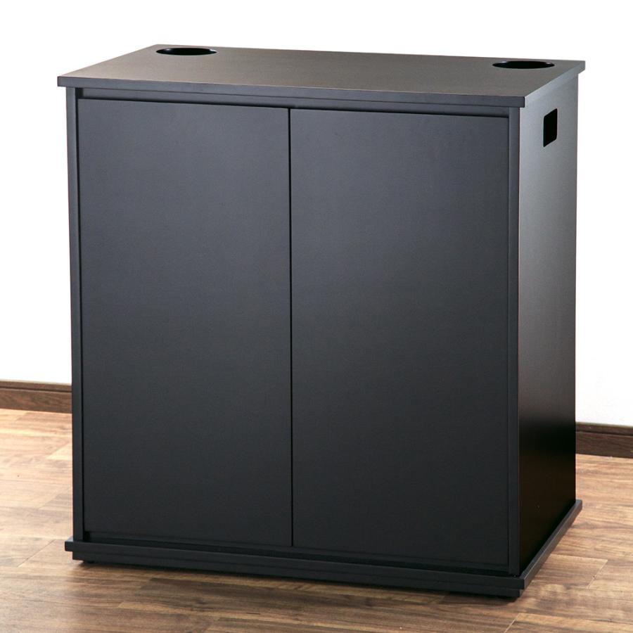大型）（組立済み）アクロ 水槽台 75×45×80 穴有り 黒 本州四国