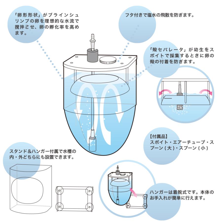ブライン孵化セット ブラインシュリンプ孵化器（ハッチャー24）付