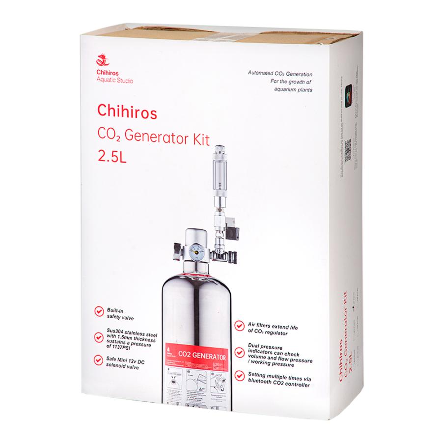 2000円相当オマケ付 新品 化学反応式 co2ジェネレーター 1L完全セット Chihiros CO2 Generator Kit 2．5L 化学