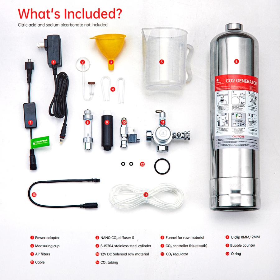 Chihiros CO2 Generator Kit 2．5L 化学