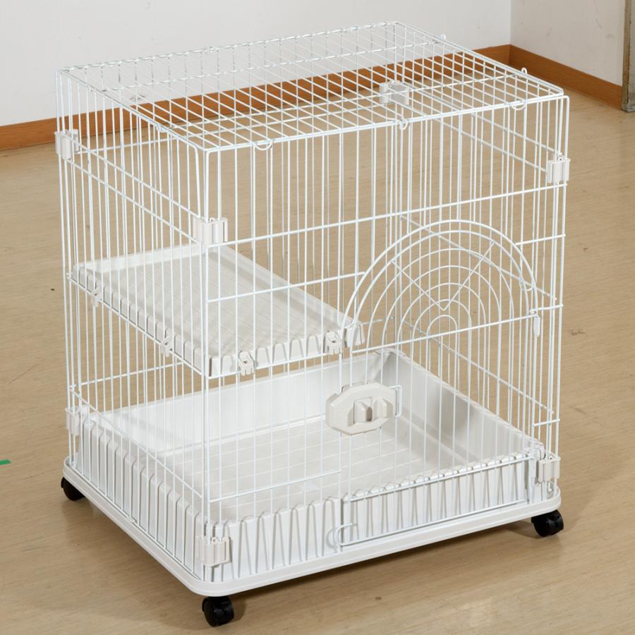 ブランド GMWSQJ 小動物ゲージ ジービー 猫用ケージ Sクラス C−01 ホワイト×ホワイト 幅700