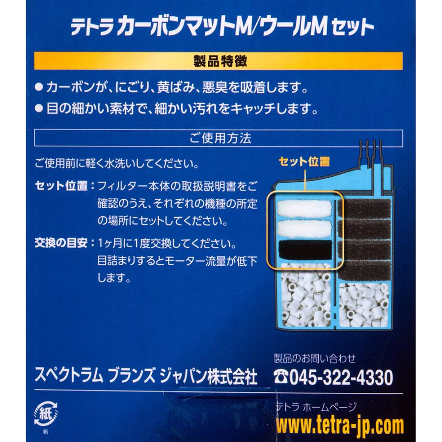 テトラ カーボンマットM／ウールMセット FPX／VAX60用