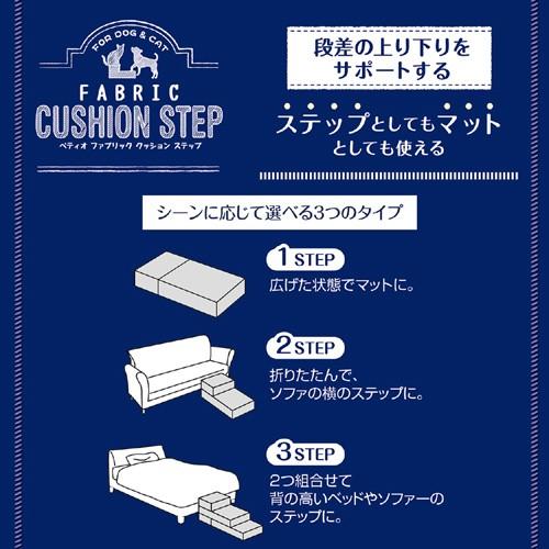 アウトレット品　ペティオ　ファブリッククッションステップ　オーシャンブルー　訳あり | Petio | 04