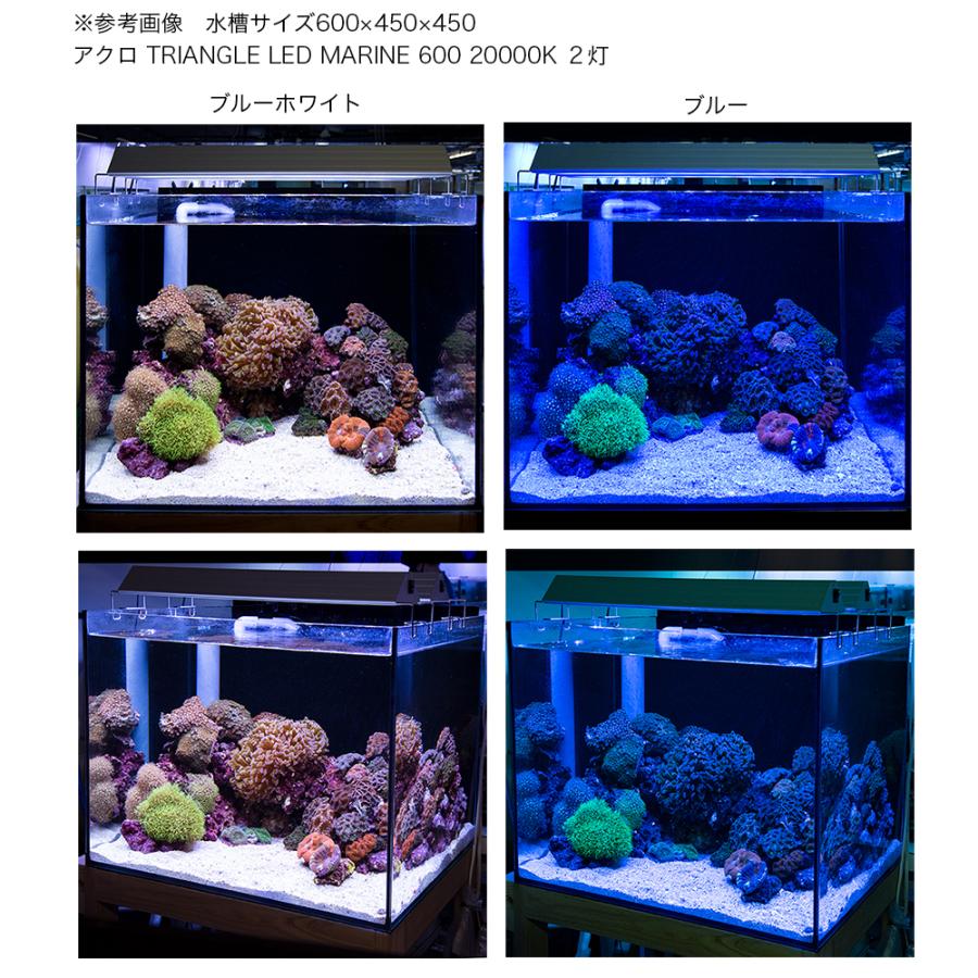 アクロ　ＴＲＩＡＮＧＬＥ　ＬＥＤ　ＭＡＲＩＮＥ　９００　２００００Ｋ　海水魚　サンゴ　照明　水槽　ライト｜chanet｜04