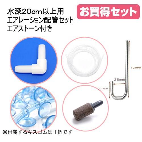 珍しい 水深２０ｃｍ以上用エアレーション配管セット エアストーン付き