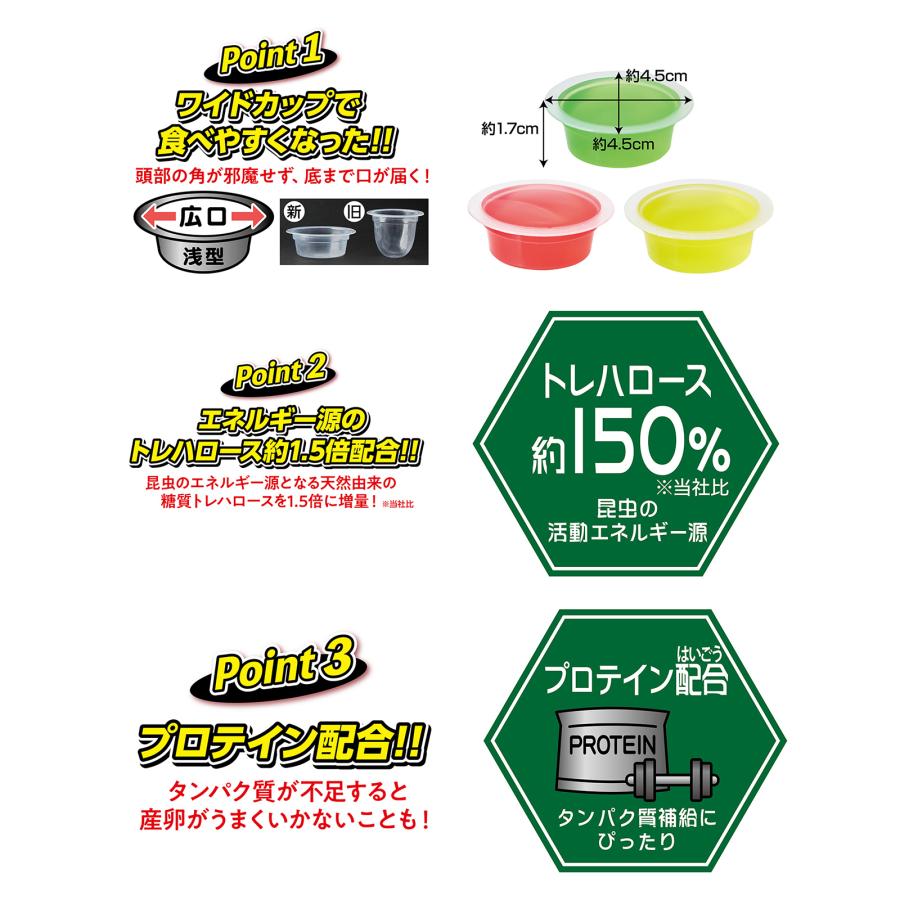 Petio（ペティオ） 昆虫ゼリー フルーツMIX ワイドカップ 16g