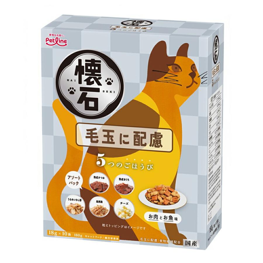 懐石 キャットフード 懐石 5つのごほうび 毛玉に配慮 180g