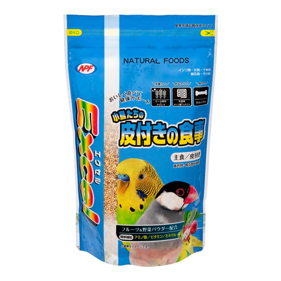 NPF エクセル 小鳥たちの皮付きの食事 600g 鳥 フード 餌 えさ