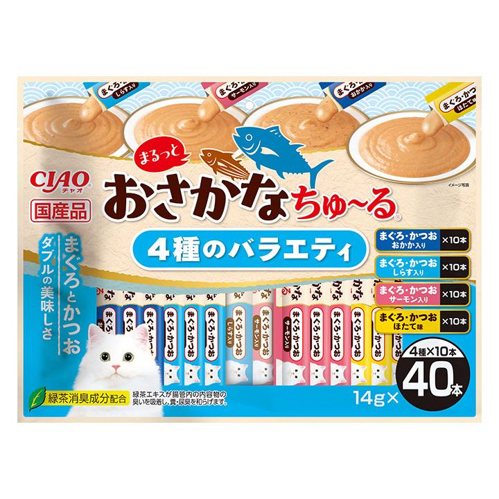 いなば CIAO チャオ まるっとおさかなちゅ〜る 4種のバラエティ