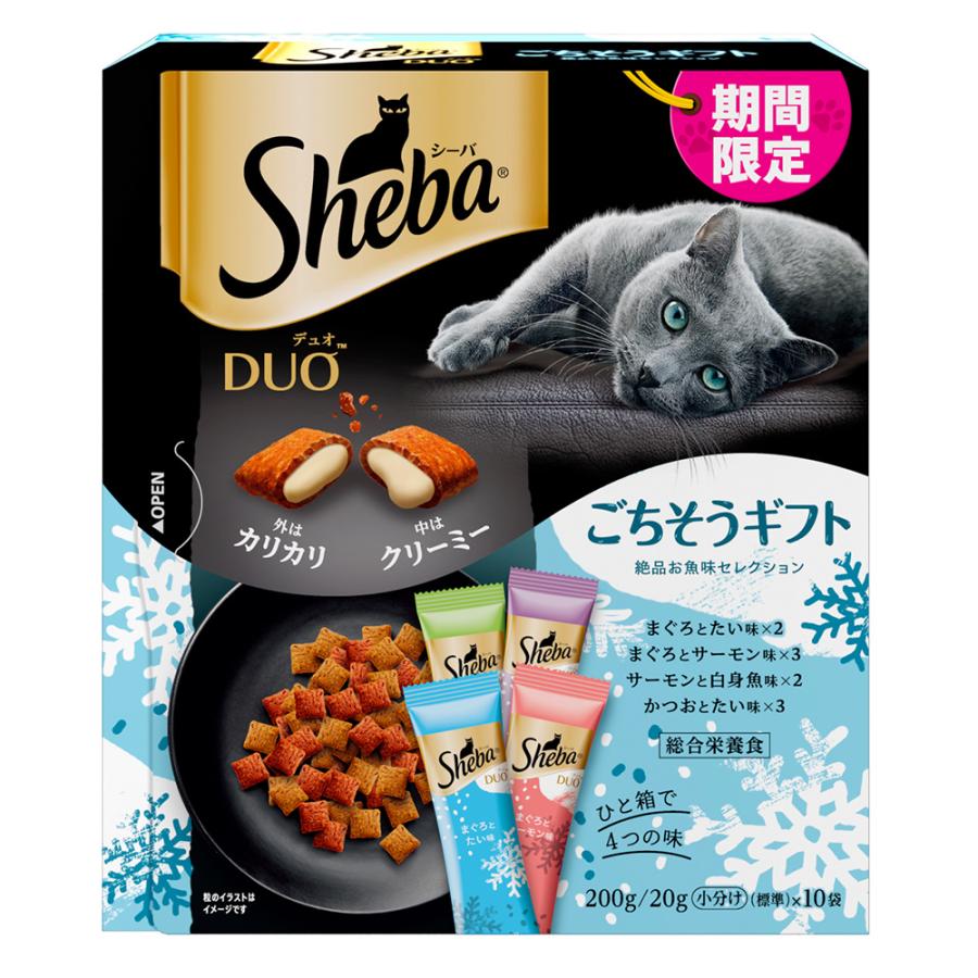 シーバデュオ キャットフード成猫用200g×36箱　贅沢お魚味グルメセレクション シーバ デュオ ごちそうギフト 絶品お魚味セレクション 期間限定商品