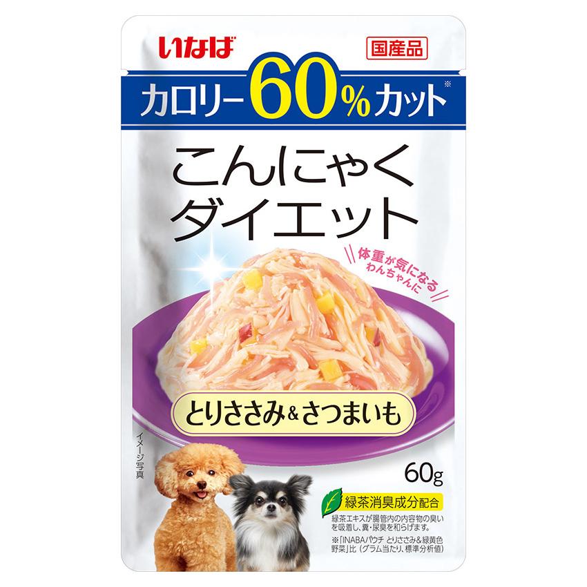 いなば　こんにゃくダイエット　とりささみ＆さつまいも　６０ｇ | 
