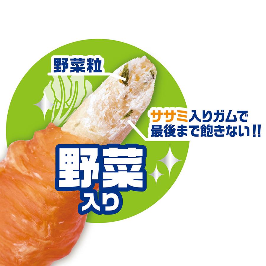 犬　おやつ　ペティオ　素材そのまま　天然牛皮とササミの歯みがきガムササミ巻き　野菜入り　１２本入 |  | 05