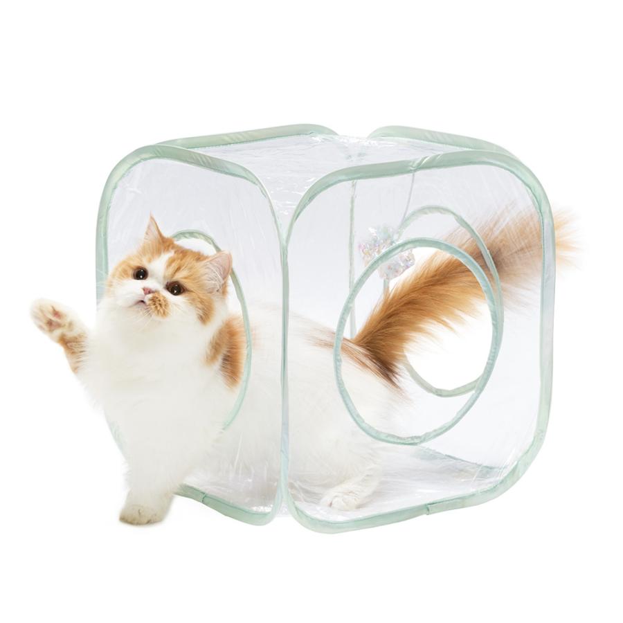 猫用品 新品 猫壱 キャットプレイキューブ ホワイト（4580471868065）｜猫用品（猫