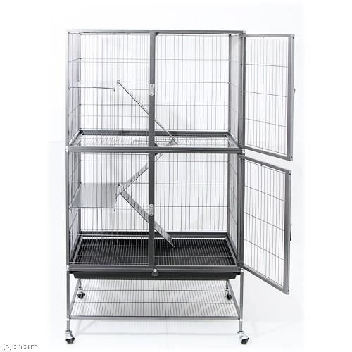 Leaf Corp アウトレット品 4階建て大型ケージ ブラック 組立 Leaf Corp アウトレット品 4階建て大型ケージ ブラック 組立