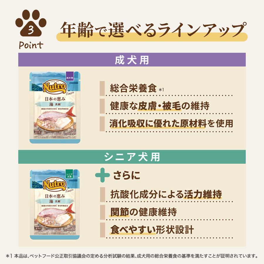 冷凍★ニュートロ　フローズン　日本の恵み　海　真鯛　シニア犬用　８０ｇ　別途クール手数料　常温商品同梱不可 | ニュートロ | 05