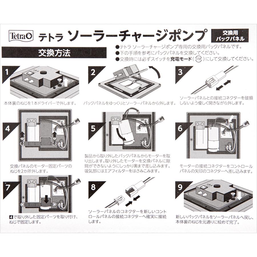 テトラ ソーラーチャージポンプ 交換用バックパネル : チャーム charm