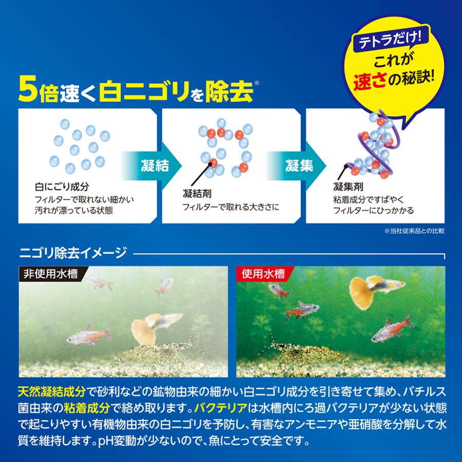 テトラ ダブルクリアバクテリア 250ml ニゴリ除去 : チャーム